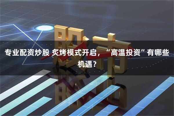 专业配资炒股 炙烤模式开启，“高温投资”有哪些机遇？